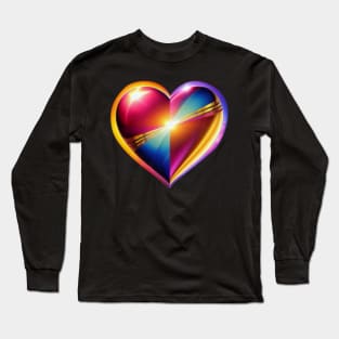 Cosmos Space Heart Long Sleeve T-Shirt